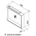 RAVAK Praktik M 780 R zrcadlo s poličkou, bříza/bílá X000000161