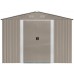 Riwall PRO RMSA 12x10 Brown - zahradní domek kovový 3 x 3,7 m SD-X1210-H170C-B