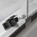 ROLTECHNIK Sprchové dveře posuvné pro instalaci do niky ECD2P/1400 černý elox/transparent 565-140000P-05-02
