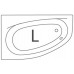 ROLTECHNIK Asymetrická rohová vana ISABELLA NEO (L)- 1700x1100 9700000