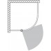 ROLTECHNIK Čtvrtkruhový sprchový kout s jednokřídlými otevíracími dveřmi AUSTIN/900 stříbro/potisk N0018