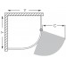 ROLTECHNIK Čtvrtkruhový sprchový kout s jednokřídlými otevíracími dveřmi DENVER/900 stříbro/rauch N0269