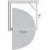ROLTECHNIK Boční stěna TB/750 stříbro/transparent 725-7500000-01-02