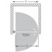 ROLTECHNIK Sprchové dveře jednokřídlé do niky TCN1/900 brillant/intimglass 728-9000000-00-20
