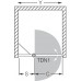 ROLTECHNIK Sprchové dveře jednokřídlé do niky TDN1/1200 brillant/transparent 726-1200000-00-02