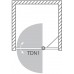ROLTECHNIK Sprchové dveře jednokřídlé do niky TDN1/1200 brillant/transparent 726-1200000-00-02