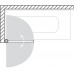 ROLTECHNIK Vanová zástěna oboustranně otevíratelná SWING/850 brillant/transparent 657-8500000-00-02