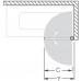 ROLTECHNIK Vanová zástěna oboustranně otevíratelná SWING/850 stříbro/transparent 657-8500000-01-02
