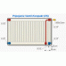 KORAD deskový radiátor typ 22VK 500 x 1400