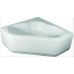 TEIKO Vana Naxos - R rohová 140x140 cm, akrylátová, bílá V111140N04T04001
