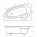 TEIKO Vana Dorado 160 L rohová 160x95 cm - HTP systém ECO AIR, levá V210160L04T10221
