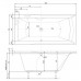 TEIKO Vana Porta 160 L obdélníková 160 x 76 cm - HTP systém ECO AIR V212160L04T03221