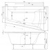 TEIKO Vana Nera 160 L asymetrická 160 x 100 cm - HTP systém ECO AIR V210160L04T07221