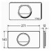 VIEGA Visign for Style 13 ovládací deska 8333.1 ušl. mat/velurchrom 654528V
