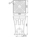 ACO GalaPoint dvorní vpust 30 x 30 x 44 cm s litin. rámem a roštem, B125 10500