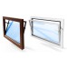 ACO sklepní celoplastové okno s IZO sklem 100 x 100 cm bílá