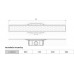 ACO ShowerDrain F žlab s roštem 785 x 8 mm, Wave 407843