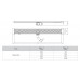 ACO ShowerDrain Self-line žlab s roštem 785 mm, Circle 9010.73.71
