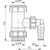 ALCAPLAST mezikus 5/4" s přípojkou A300