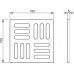 ALCAPLAST Designová mřížka 102 × 102 × 5 nerez MPV001