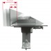 ALCAPLAST Flexible Podlahový žlab 1150 mm pro perforovaný rošt ke stěně APZ4-1150