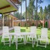 ALLIBERT ARUBA Zahradní židle polohovací, 61 x 72 x 110 cm, tmavě zelená 17180080