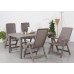 ALLIBERT MONTREAL Zahradní židle polohovací 2 ks, 63 x 67 x 111 cm, cappuccino 17201891