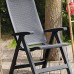 ALLIBERT MONTREAL Zahradní židle polohovací 2 ks, 63 x 67 x 111 cm, hnědá 17201891