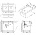 ALVEUS ATROX 50 kuchyňský dřez granitový, 790 x 500 mm, beton 1132001