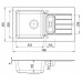 ALVEUS Set NIAGARA 70 dřez 780x435 mm + baterie AM 20, bílá