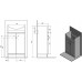 AQUALINE SIMPLEX ECO 50 umyvadlová skříňka včetně umyvadla 47x83,5x29 cm SIME500