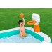 BESTWAY Dunk N' Splash Nafukovací bazén s basketbalovým košem, 251 x 168 x 102 cm 54445