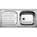 BLANCO set FLEX přírodní nerez 860 x 435 mm + TIVO baterie chrom