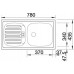BLANCO set FLEX Mini nerez přírodní lesk 780 x 435 mm + MIDA baterie chrom