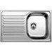 BLANCO set TIPO 45 S Compact nerez profilovaný 780 x 500 mm 513675 + TIVO-S baterie chrom 517648