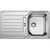BLANCO set LANTOS 45 S nerez kartáčovaný s excentrem 860 x 500 mm 514008 + TIVO-S baterie chrom 517648