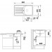BLANCO set LANTOS 45 S nerez kartáčovaný s excentrem 860 x 500 mm 514008 + TIVO-S baterie chrom 517648
