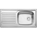 BLANCO set MAGNAT přírodní nerez 860 x 435 mm 511916 + DARAS baterie chrom 517720
