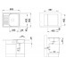 BLANCO set Tipo 45 S mini 3 1/2 nerez kartáčovaný 605 x 500 mm 516053 + TIVO-S baterie chrom 517648