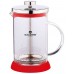 BLAUMANN French Press Konvička na čaj a kávu 350 ml, šedá BL-1441