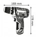 BOSCH GSR 12V-15 Li Aku šroubovák + 2x1,5 Ah + GAL 1820 CV + brašna na nářadí 0.615.990.GA9