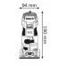 BOSCH GKF 600 Ohraňovací frézka 060160A101