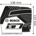 VÝPRODEJ BOSCH GCL 2-50 C křížový laser, 0.601.066.G00, POŠKOZEN ORIG. OBAL