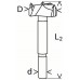 BOSCH Sukovník s tvrdokovem a předřezovými hroty 22 x 90 mm, d 8 mm 2608597605