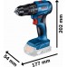 BOSCH GSB 18V-45 PROFESSIONAL Aku příklepový vrtací šroubovák, bez aku, L-BOXX 06019K3301