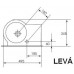 CERSANIT NANO 50 umyvadlo asymetrické, levé K19-006
