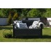 ALLIBERT CORFU LOVE Seat pohovka, 128 x 70 x 79cm, bílá/světle šedá 17197359