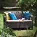 ALLIBERT CORFU LOVE Seat pohovka, 128 x 70 x 79cm, bílá/světle šedá 17197359