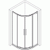POLYSAN LUCIS LINE čtvrtkruhová sprchová zástěna, 900x900mm, R550, čiré sklo