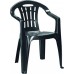 VÝPRODEJ CURVER MALLORCA zahradní židle, 56 x 58 x 79 cm, grafit 17180335 POŠKOZENÁ NOHA